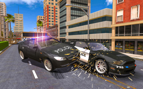 Police Car Stunt Simulation 3D